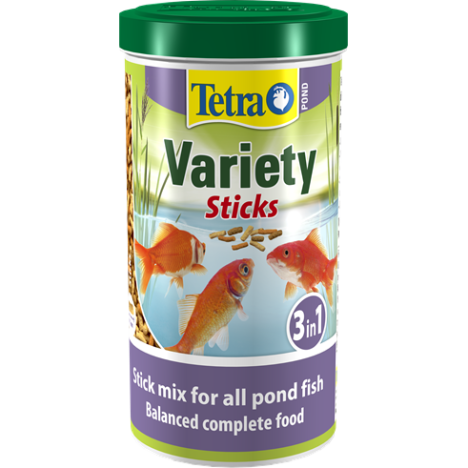Tetra Pond Variety Sticks корм для прудовых рыб (3 вида палочек) 10 л