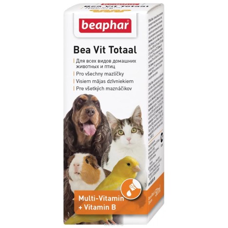 Кормовая добавка Beaphar Bea Vit Totaal для животных и птиц, 50мл
