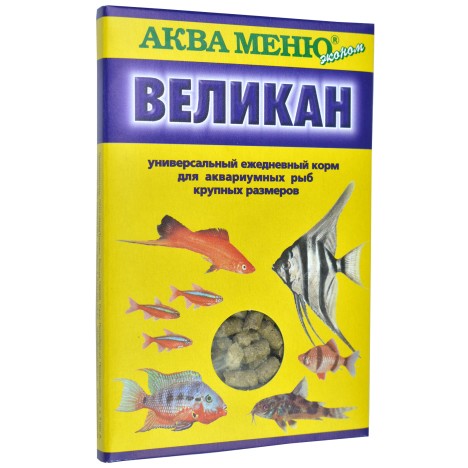 Корм Аква меню "Великан" ежедневневный для крупных аквариумных рыб (упаковка 5шт)