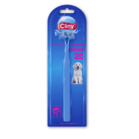 Зубная щетка Cliny 2D для собак