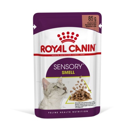 Влажный корм Royal Canin Sensory "Запах" для кошек стимулирующий обонятельные рецепторы, кусочки в соусе 85гр