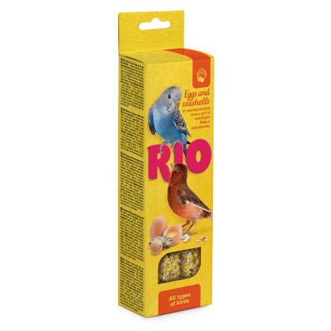 Лакомство RIO палочки с яйцом и ракушечником для всех видов птиц 40гр*2шт