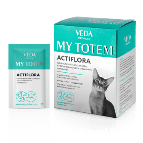 Синбиотический комплекс VEDA MY TOTEM ACTIFLORA для кошек