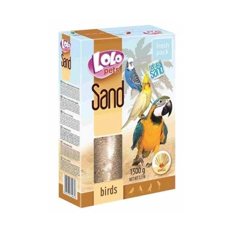 Песок LoLo Pets с ракушками для птиц 1.5 кг
