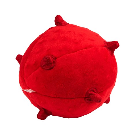 Игрушка Playology PUPPY SENSORY BALL сенсорный плюшевый мяч с ароматом говядины для щенков, красный