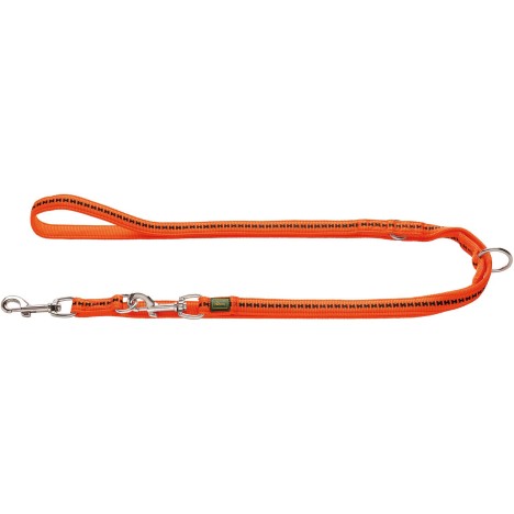 Поводок-перестежка Hunter Safety Grip Soft для собак оранжевый 20/200 