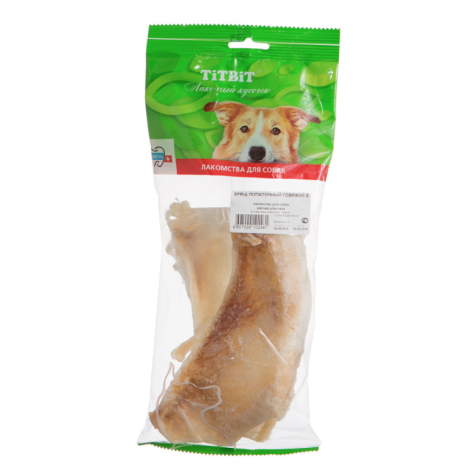 Лакомство TitBit хрящ лопаточный говяжий для собак 2шт. (мягкая упаковка)