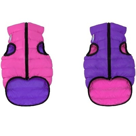 Жилетка AiryVest двусторонняя для собак S 35 см розово-фиолетовая