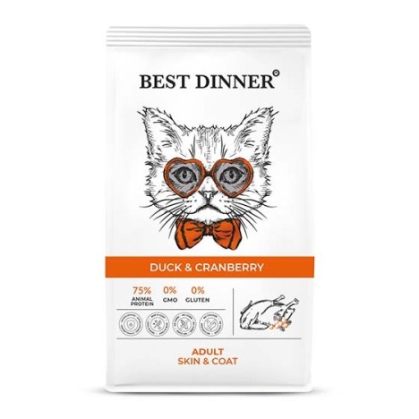 Сухой корм Best Dinner Adult Cat Duck & Cranberry утка с клюквой для взрослых кошек
