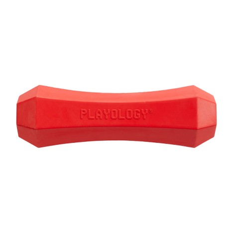 Игрушка Playology SQUEAKY CHEW STICK хрустящая жевательная палочка с ароматом говядины, красная