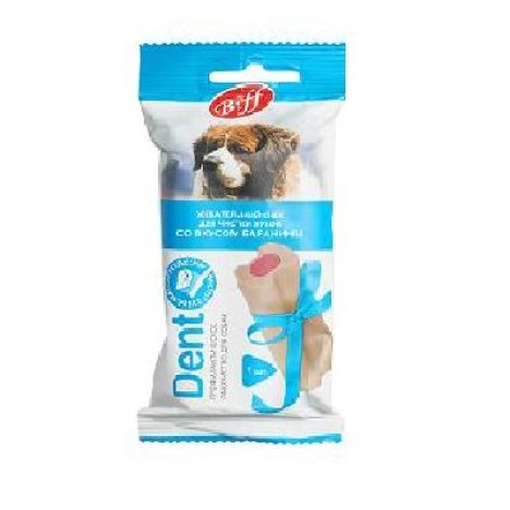Лакомство Biff "Dent" снек для чистки зубов со вкусом баранины для собак крупных пород (1 шт)