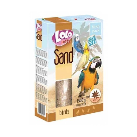 Песок LoLo Pets анисовый для птиц 1.5 кг
