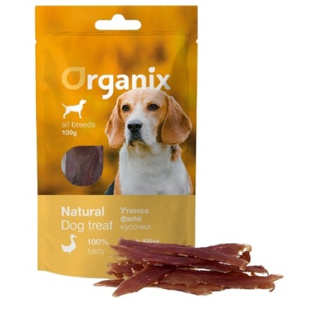 Лакомство Organix «Утиное филе» 100% мясо для собак 100 гр 