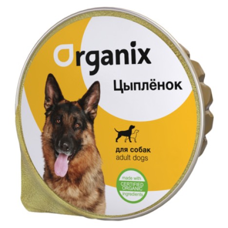Консервы Organix с цыпленком для собак 125гр