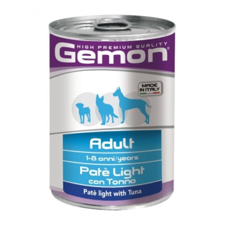 Консервы Gemon Dog Light облегченный паштет из тунца для собак 400г