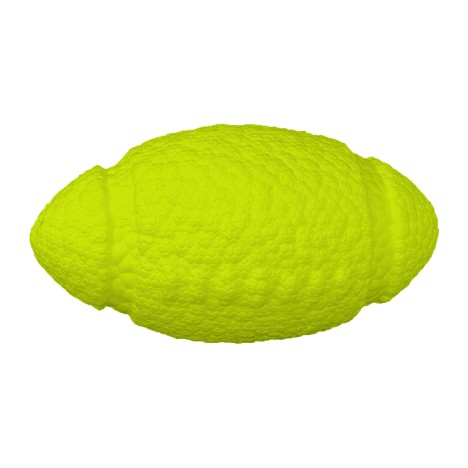Игрушка Mr.Kranch Мяч-регби неоновый желтый для собак 14 см