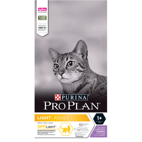 Сухой корм Pro Plan Light с индейкой и рисом для кошек с лишним весом