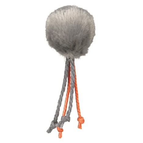 Игрушка Trixie меховой мяч с веревками 4 см АРТ.4126