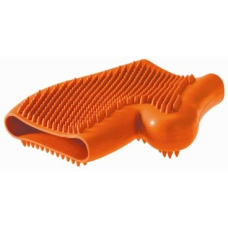 Перчатка Hunter Smart резиновая для вычесывания шерсти оранжевая