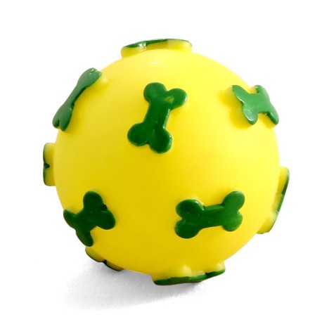 Игрушка Triol "Мяч с косточками" для собак из винила 6см