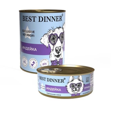 Консервы Best Dinner Exclusive Vet Profi Urinary Индейка для собак с профилактикой МКБ 