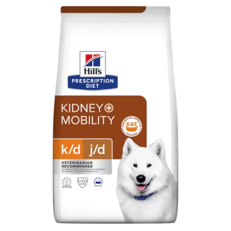 Сухой корм Hill's Prescription Diet k/d + j/d Kidney Mobility для собак для поддержания здоровья почек и суставов 12 кг