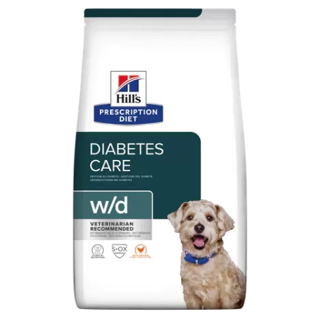 Сухой корм Hill's Prescription Diet w/d Diabetes Care с курицей для собак при сахарном диабете  для поддержания веса