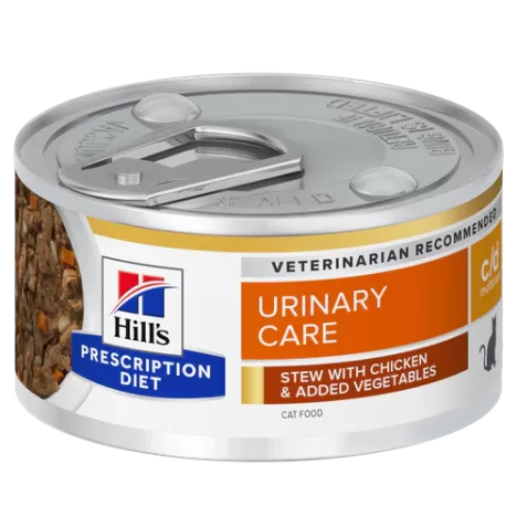 Консервы Hill's Prescription Diet c/d Multicare Urinary Care рагу с курицей и добавлением овощей для кошек при профилактике мочекаменной болезни 82гр