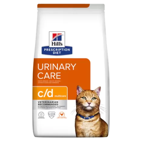 Сухой корм Hill's Prescription Diet c/d Multicare Urinary Care с курицей для кошек при профилактике цистита и мочекаменной болезни
