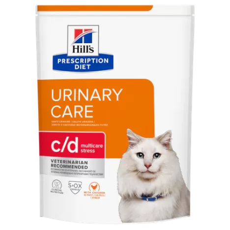 Сухой корм Hill's Prescription Diet c/d Urinary Stress с курицей для кошек при профилактике цистита и мочекаменной болезни