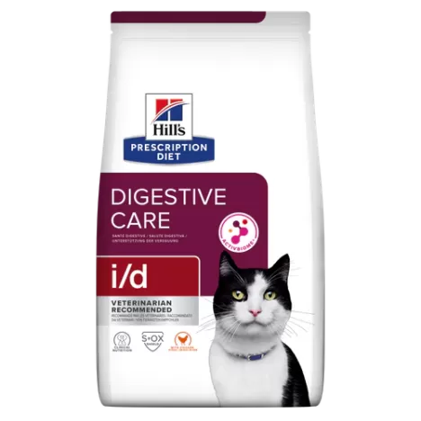 Сухой корм Hill's Prescription Diet i/d Digestive Care с курицей для кошек при расстройствах пищеварения