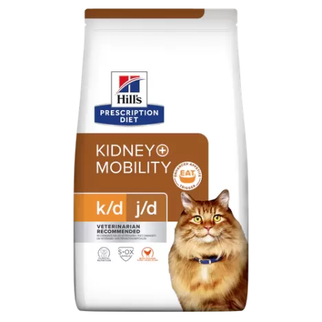 Сухой корм Hill's Prescription Diet k/d + j/d Kidney Mobility для кошек для поддержания здоровья почек и суставов 