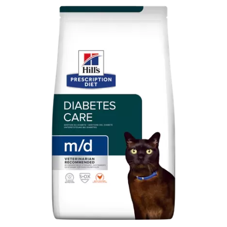 Сухой корм Hill's Prescription Diet m/d Diabetes Care с курицей для кошек при сахарном диабете 1.5кг