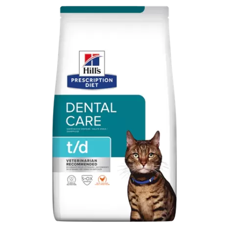 Сухой корм Hill's Prescription Diet t/d Dental Care с курицей для кошек при заболеваниях полости рта 1.5 кг