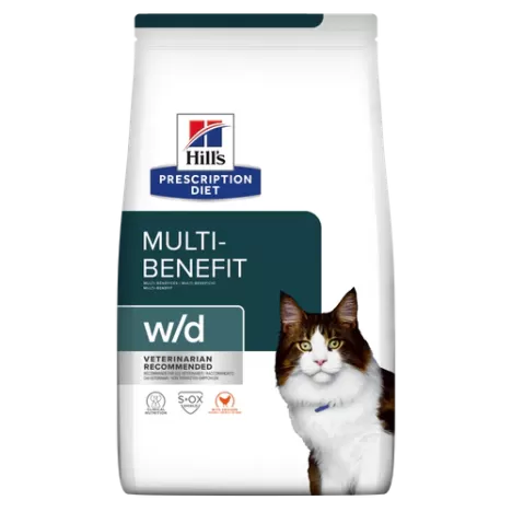 Сухой корм Hill's Prescription Diet w/d Multi-Benefit для кошек для поддержания веса при сахарном диабете