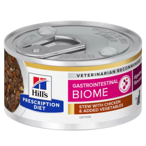 Консервы Hill's Prescription Diet Gastrointestinal Biome рагу с курицей и добавлением овощей при расстройствах пищеварения для кошек 82гр