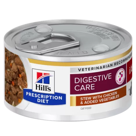 Консервы Hill's Prescription Diet i/d Digestive Care рагу с курицей и добавлением овощей для кошек при расстройствах ЖКТ, 82гр