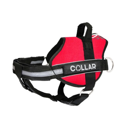 Шлейка Collar Dog Extrem Полиция красная №1 35-45см