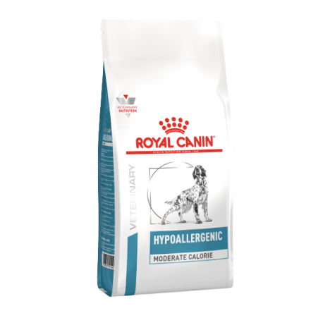 Сухой корм Royal Canin Hypoallergenic Moderate Calorie для собак при пищевой аллергии или пищевой непереносимости 