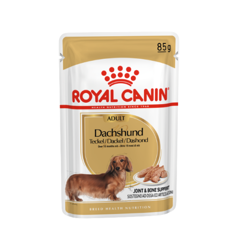 Влажный корм Royal Canin Dachshund Adult для взрослых собак породы такса, паштет 85гр