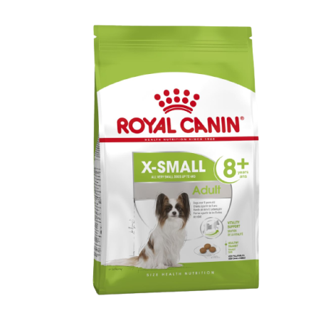 Сухой корм Royal Canin X-Small Adult 8+ для взрослых собак очень мелких пород старше 8 лет 0.5кг