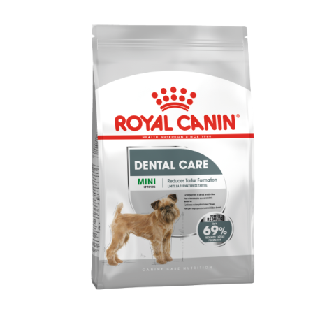 Сухой корм Royal Canin Dental Care Mini для собак мелких пород предрасположенных к образованию зубного камня 