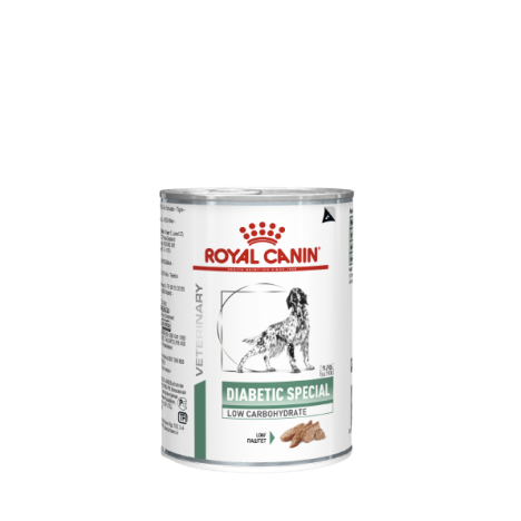 Консервы Royal Canin Diabetic Special Low Carbohydrate для собак при сахарном диабете, паштет 410гр
