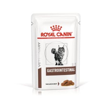 Влажный корм Royal Canin Gastrointestinal для кошек при острых расстройствах пищеварения, кусочки в соусе 85гр